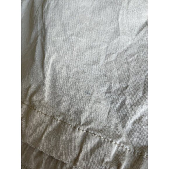 Tory Burch Chino Cargo Pants Khaki Tan Ankle Toe Pockets Cotton Blend Size 30 - Picture 11 of 11